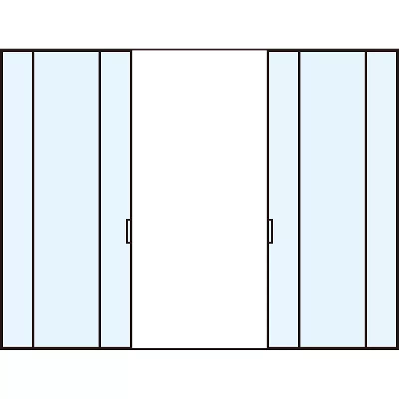 研究室用アルミ引き戸